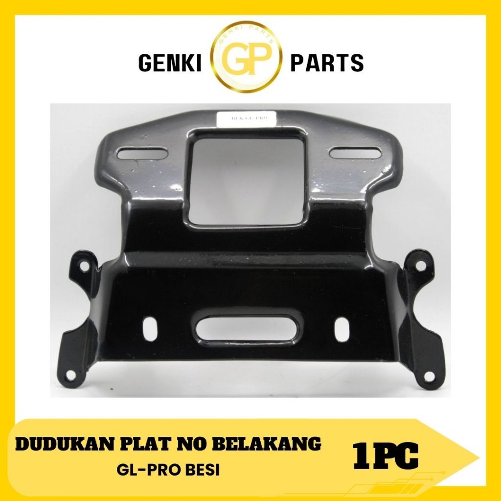 GENKI-PARTS/DUDUKAN-PLAT-NOMOR-BELAKANG/BRACKET/BRAKET/BREKET/PEGANGAN/MOTOR/HONDA/GL-PRO-BESI/GRADE