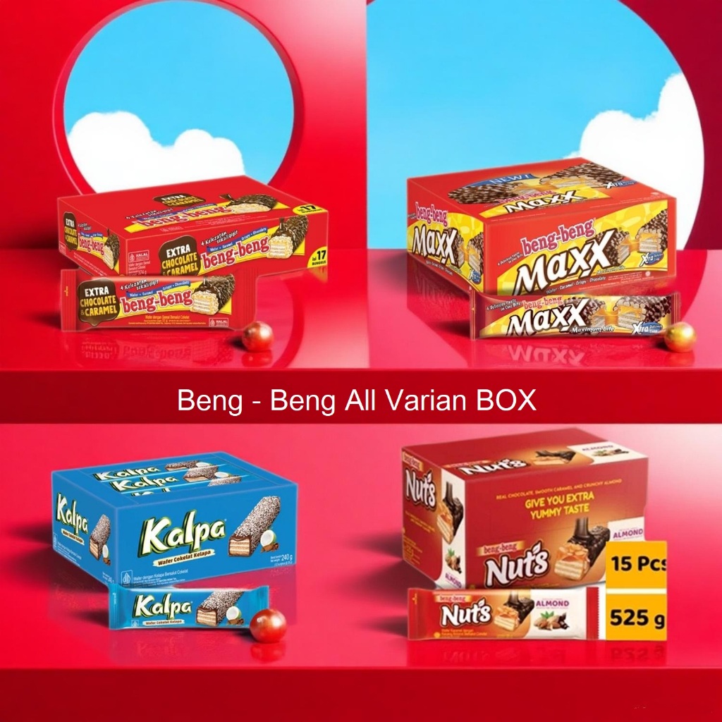 

BENG-BENG all Varian Box Beng Nuts Beng Maxx Beng Reguler Coklat kalpa