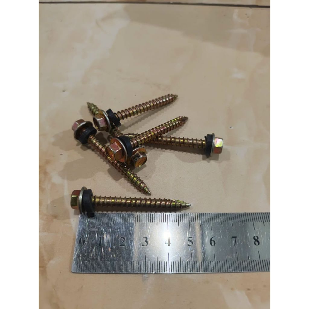 Baut Drilling Kayu 12×50 / Sekrup Roofing Kayu 12×50mm