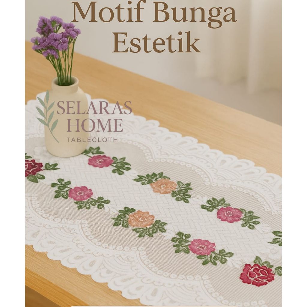 COD Promo Terbatas Taplak Meja Tamu Ukuran 50x100cm taplak meja kaca taplak meja minimalis