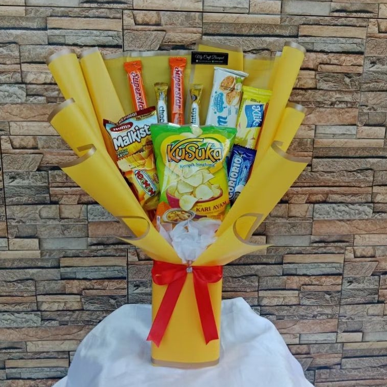 

Buket Snack ciki campur hadiah hari guru