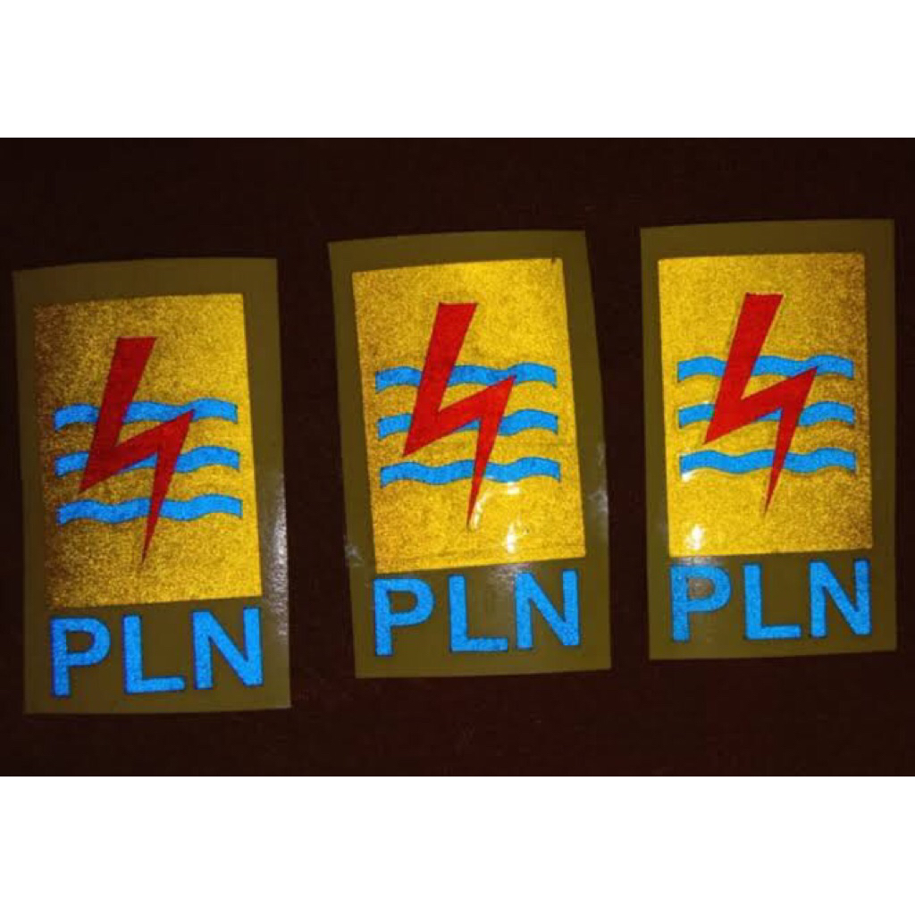 pln stiker untuk helm