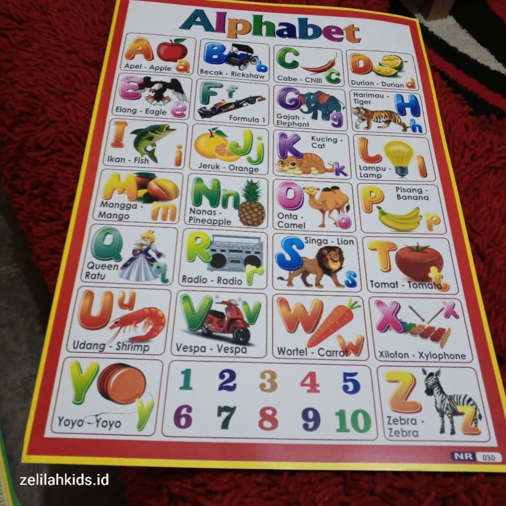 Poster Alphabet / poster huruf bergambar