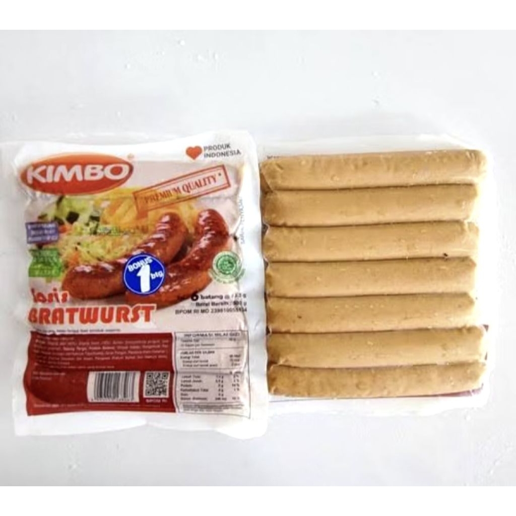

Sosis Kimbo Bratwurst Sosis bakar Isi 7 pcs premium