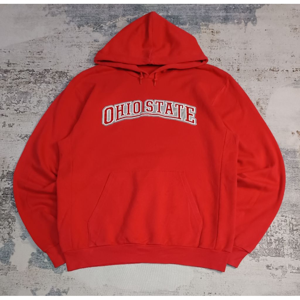 hoodie vintage OHIO STATE NCAA spellout bordir