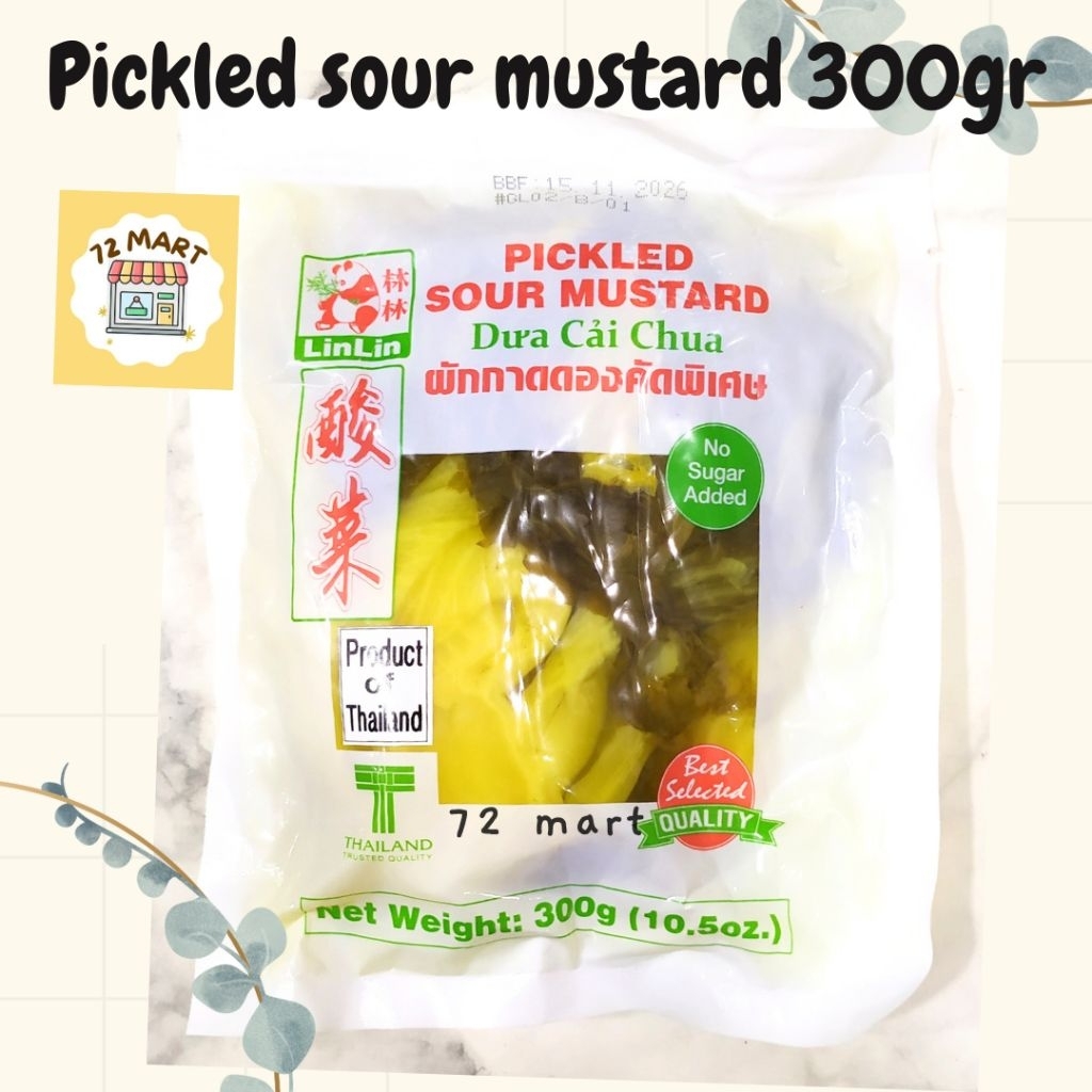 

Sayur Asin LinLin 300gr/Pickled Sour Mustard/Sayur Asin Thailand