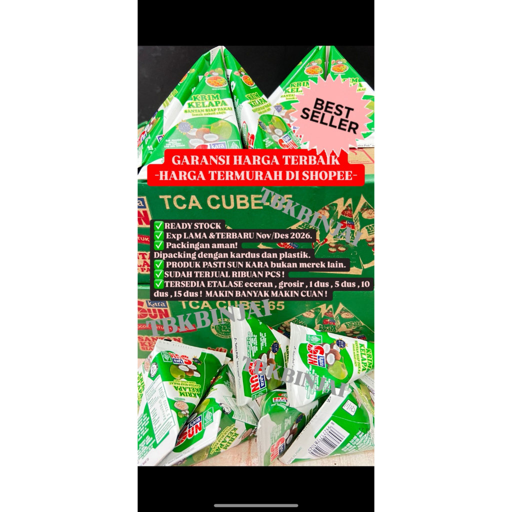 

Santan kara Sun Kara SUNKARA 65ml PER PCS exp Oct/Nov/Des 2026 (READY STOCK) (PROMO) (TERMURAH)