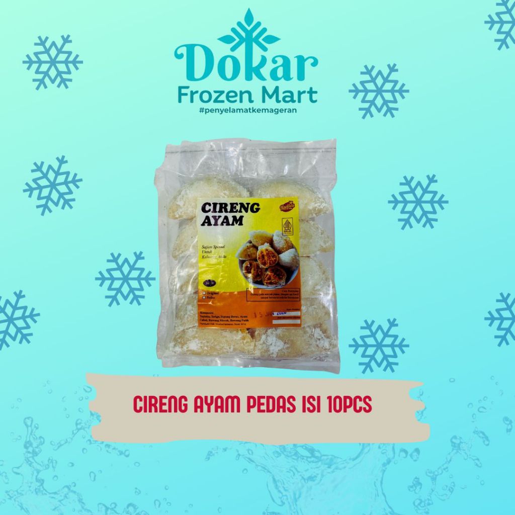 

Nisofood Cireng Ayam Pedas Isi 10pcs