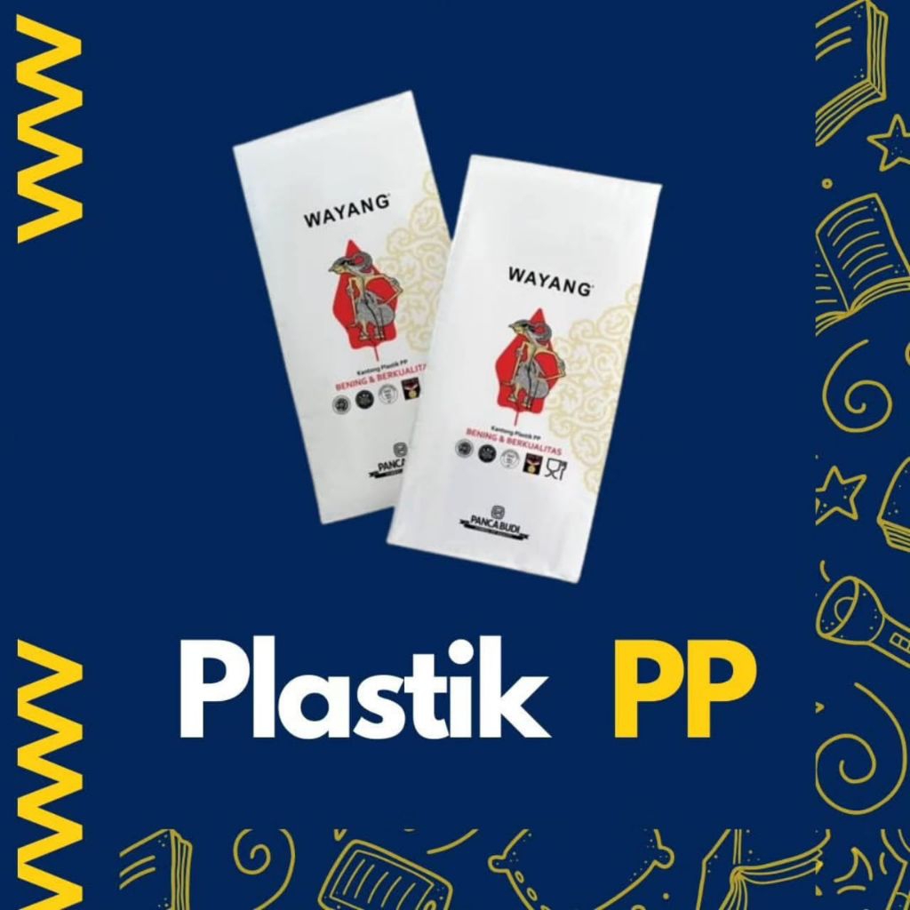 KANTONG PLASTIK PP CAP WAYANG UKURAN 11X22