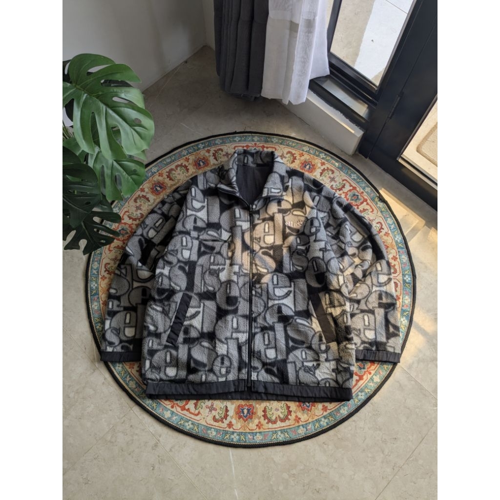 Ellesse Vintage Windbreaker Reversible jacket full print