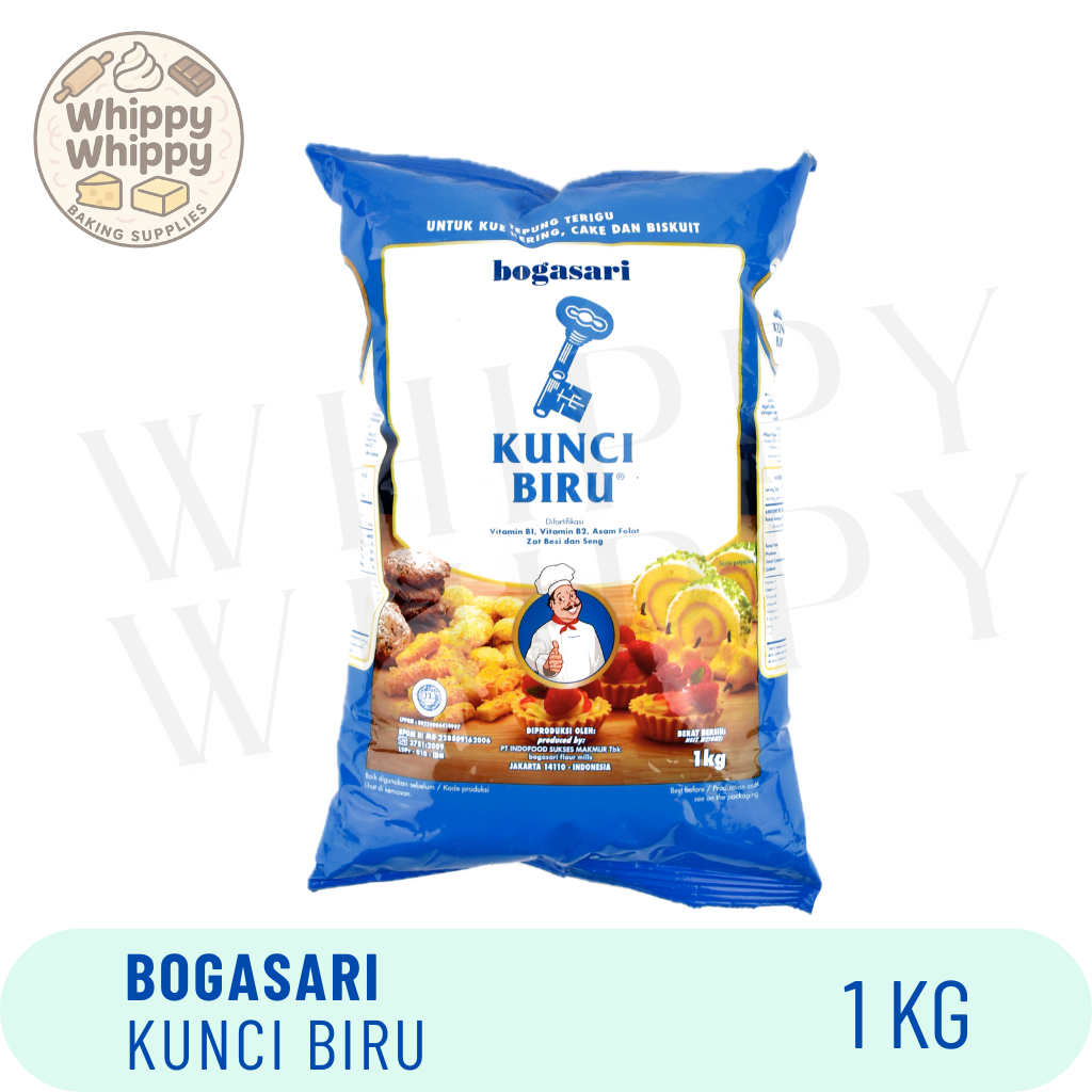 

Tepung Kunci Biru 1 Kg - Terigu Protein Rendah