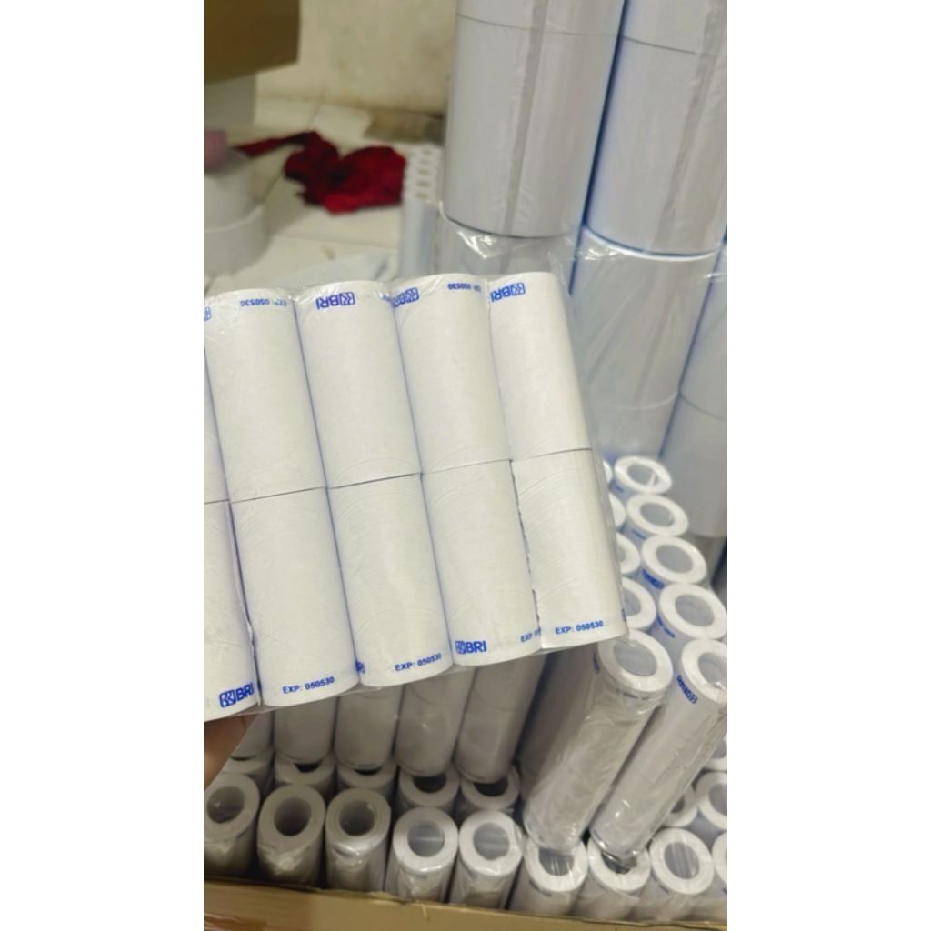 

Kertas Thermal Murah logo bank bri 57/58x30mm core paper tap