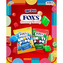

Fox's permen gummy emoti pops happy & sad / love & angry 35 gram