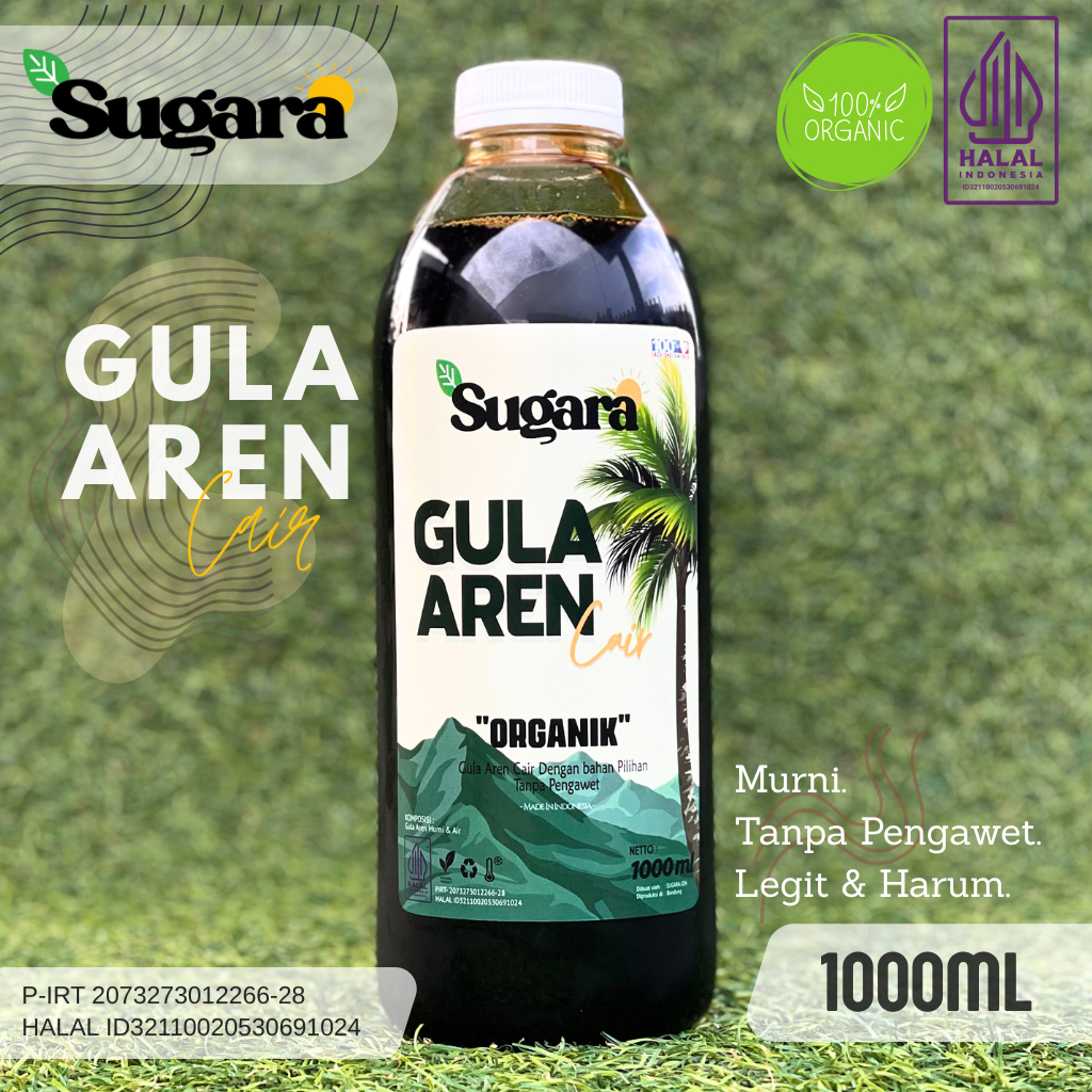

Gula Aren Cair Murni – Sugara 1 Liter