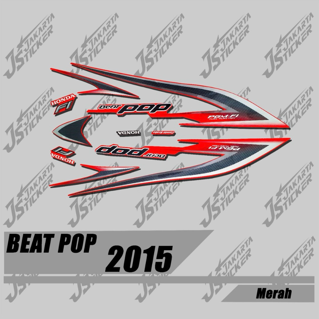 List Body Beat Pop 2015 | Sticker Striping Beat pop Original Variasi Beat