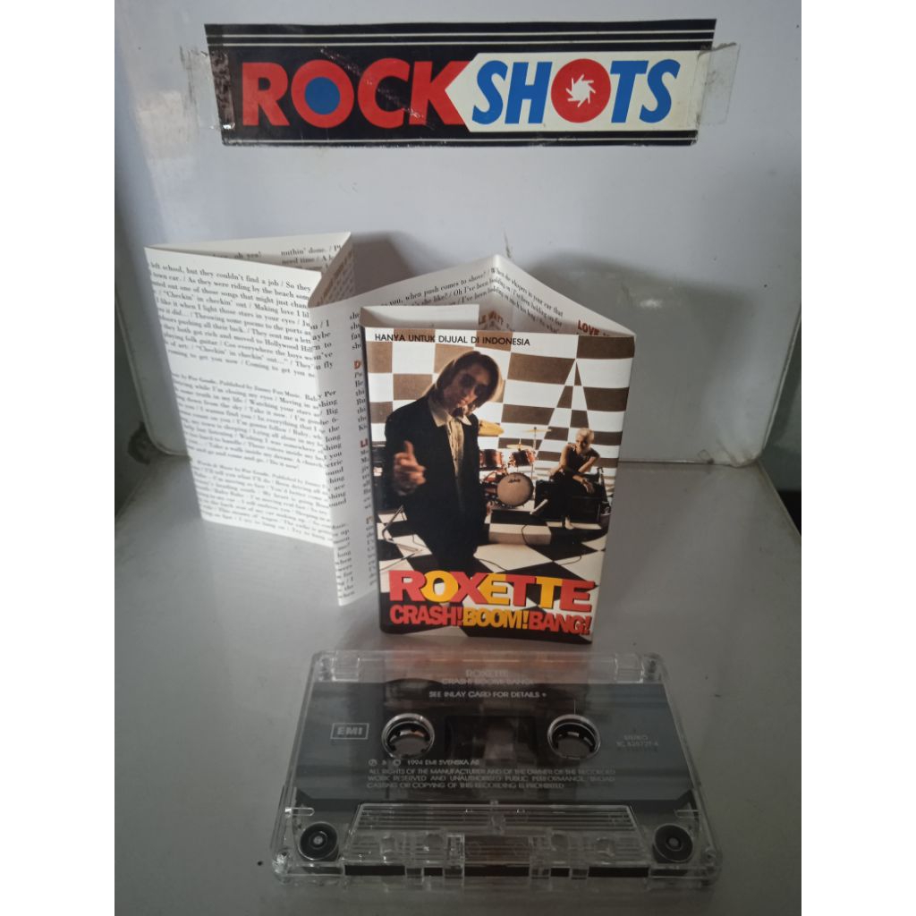 kaset pita Roxette crash boom bang