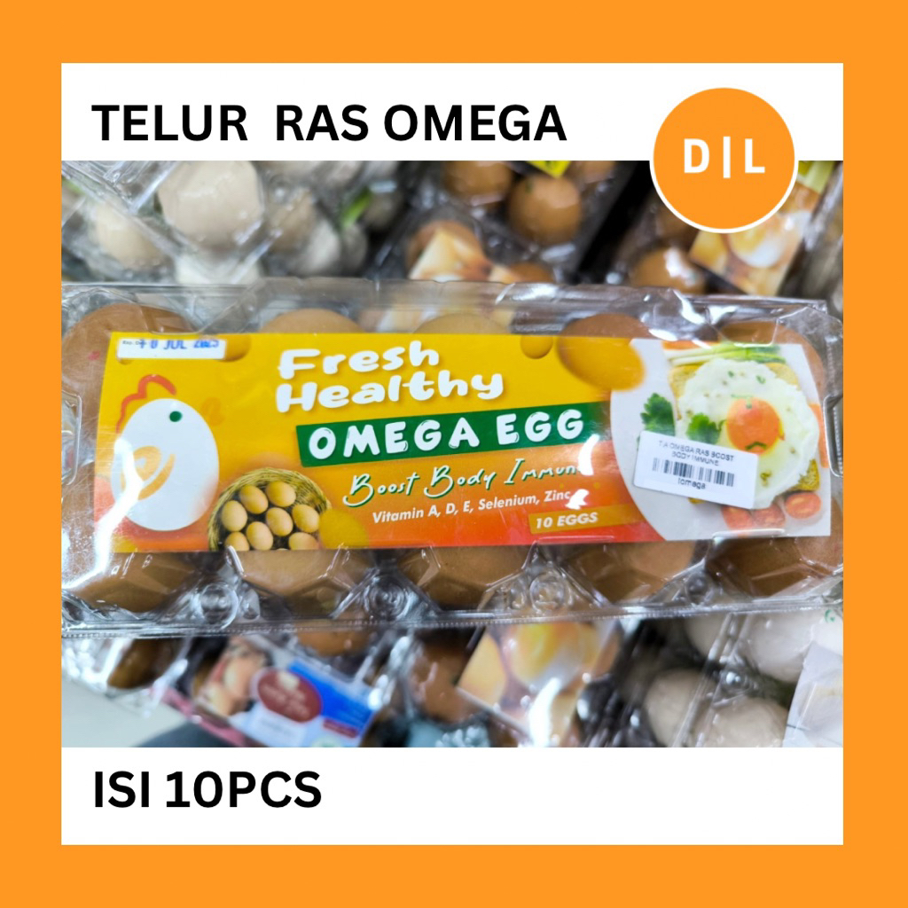 

TELUR RAS OMEGA FRESH HEALTHY boost body immune isi 10butir / 10pcs