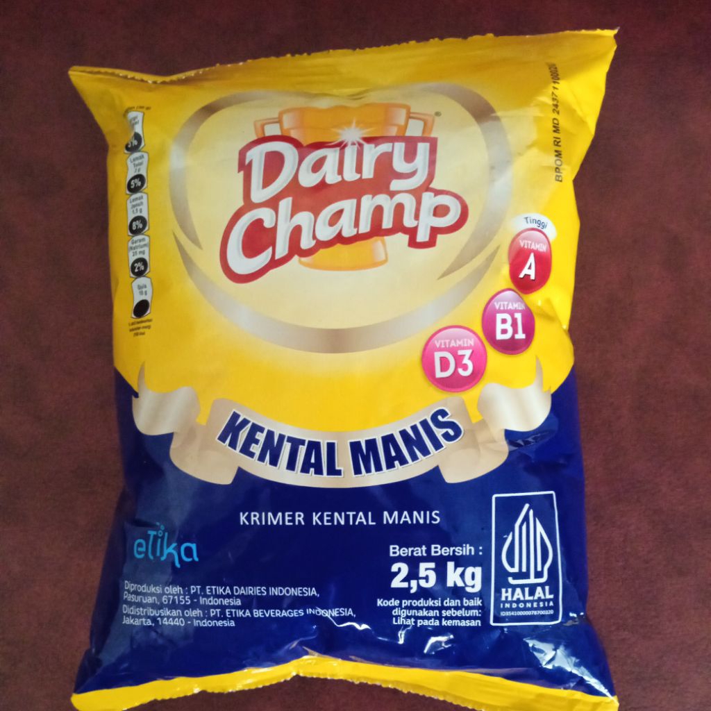 

Dairy champ susu krimer kental manis 2,5 kg