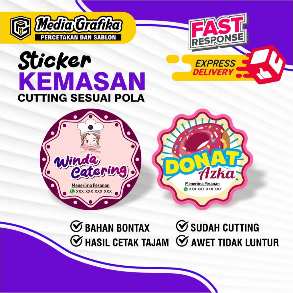 

STICKER LABEL KEMASAN MAKANAN MINUMAN KEKINIAN