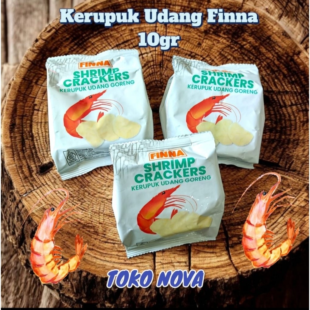 

KERUPUK UDANG FINNA KEMASAN 10GR @10PCS