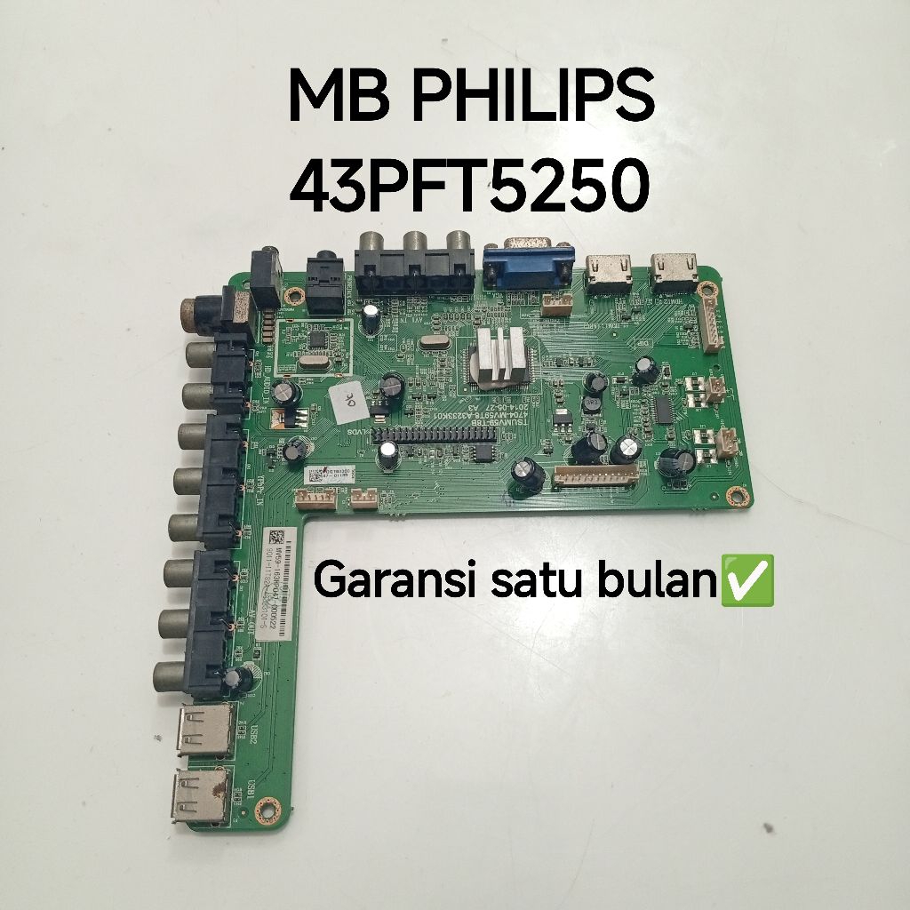 MB TV LED PHILIPS 43PFT5250 MAINBOARD-MOTHERBOARD-MOBO-MODUL MESIN TV LED PHILIPS 43PFT5250