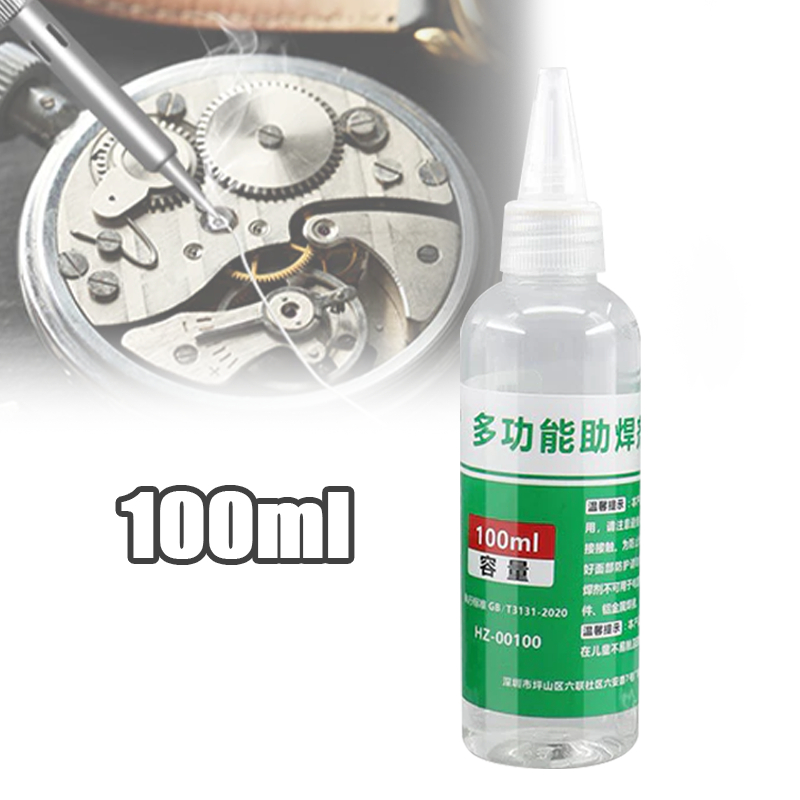 100ml Flux Cair Flux Solder Stainless Steel Solder Flux Flux Perekat Solder Nikel Seng Baterai Kabel