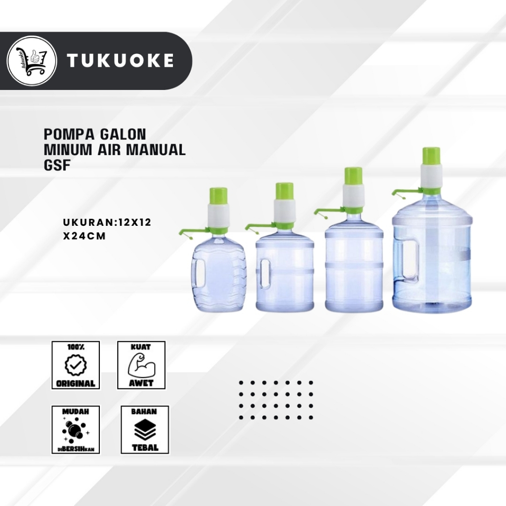 POMPA GALON MINUM AIR MANUAL GSF / WATER PUMP MANUAL Pompa Galon Air - Water Pump Manual QME