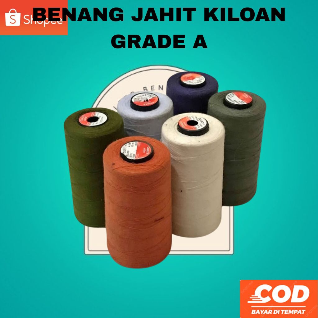 BENANG JAHIT WARNA 1 KILO GRADE A