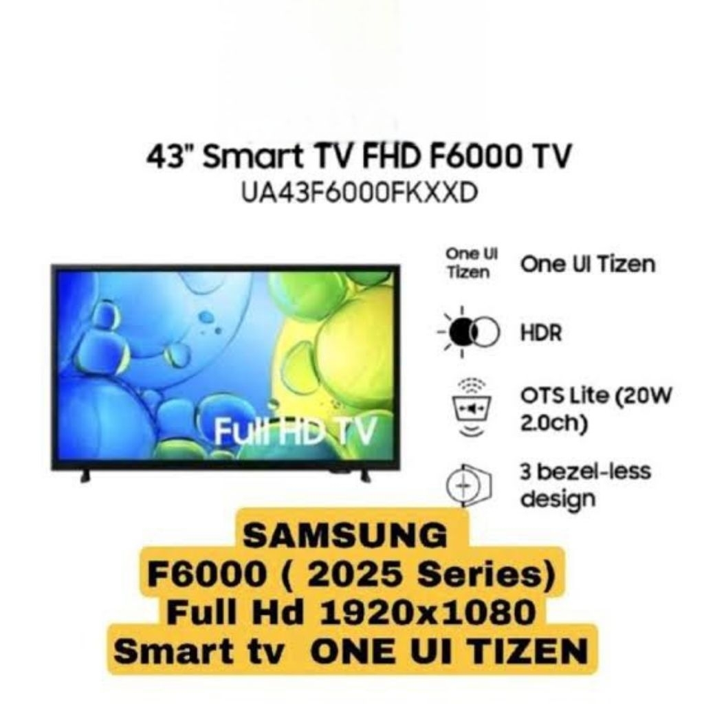 SAMSUNG Smart TV 43F6000 Full HD TV LED 43 Inch Digital FHD