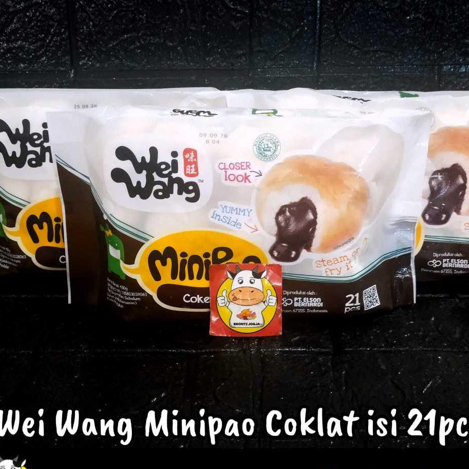 

WEI WANG MINIPAO COKLAT 430GR ISI 21PCS - FROZEN FOOD - BRONTZ JOGJA
