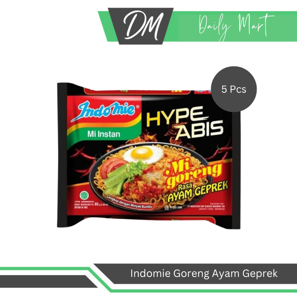 

Indomie Goreng Ayam Geprek (Harga Per 5 Pcs) - Mie Instan Enak Murah Pedas