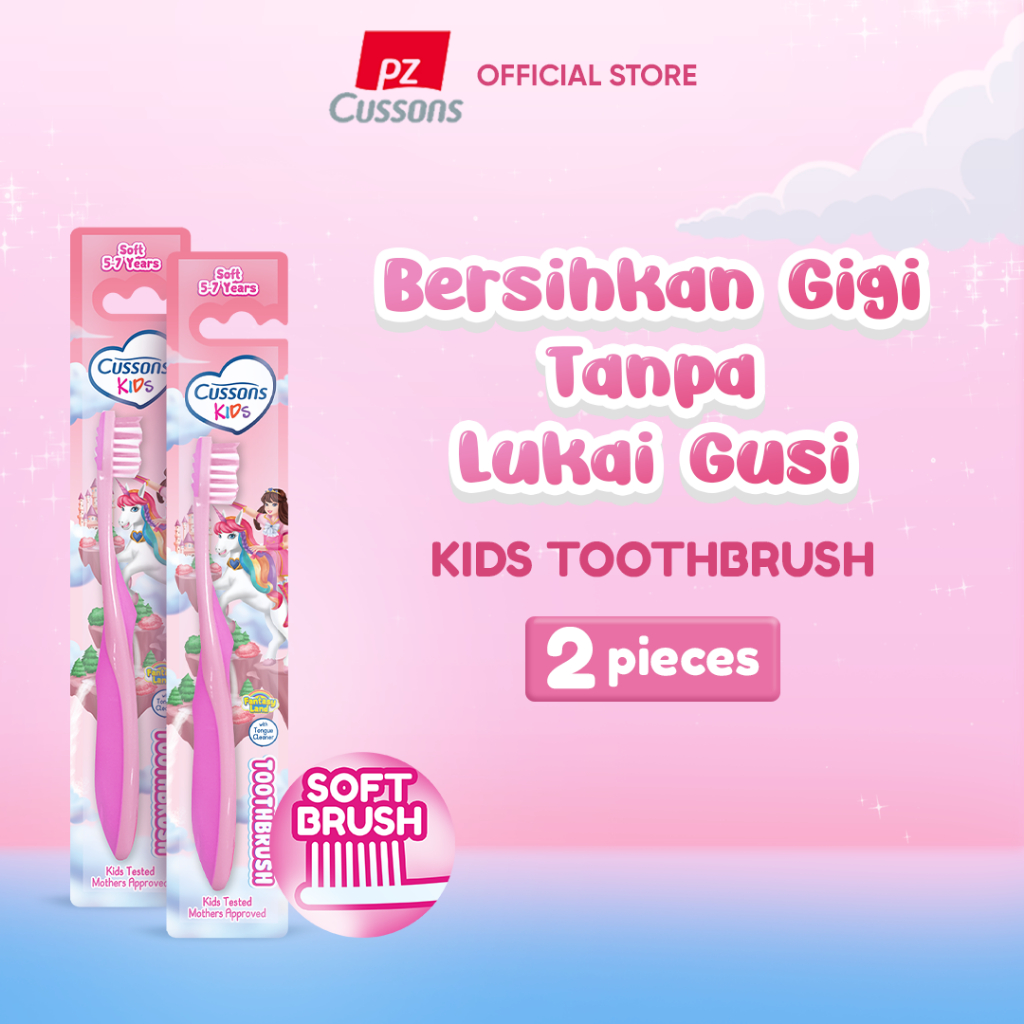 Cussons Kids Toothbrush Unicorn Soft - Sikat Gigi Anak 5-7 Tahun X2