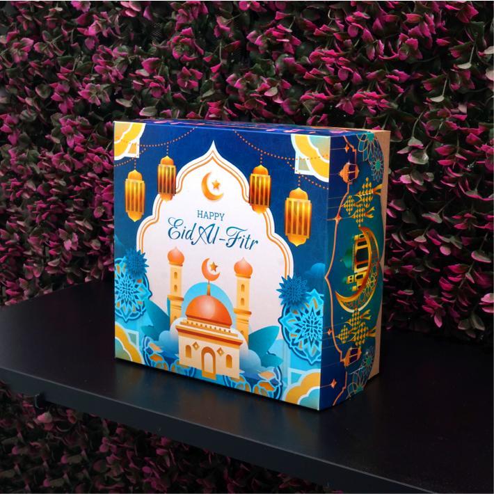 

Dus kue kotak edisi Idul Fitri box kemasan roti isi 10 pcs