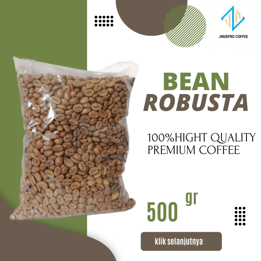 

GREEN BEAN / KOPI MENTAH ROBUSTA TEMANGGUNG MUNCAR BLAWONG GRADE 1 - 500 Gram