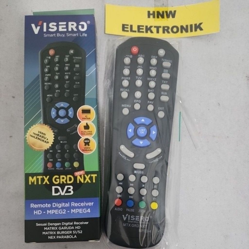 remot Receiver Visero matrix Net parabola tanaka getmecom universal MP2 mp4