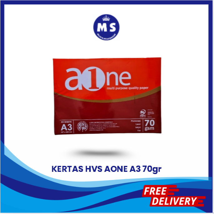 

KERTAS HVS AONE UKURAN A3 70GRAM