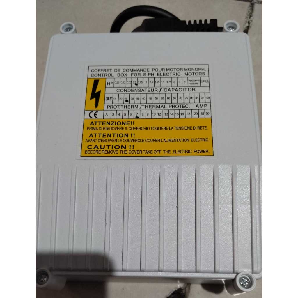 BOX CONTROL BOX POMPA AIR 1/2 PK / Control Box Submersible Pump