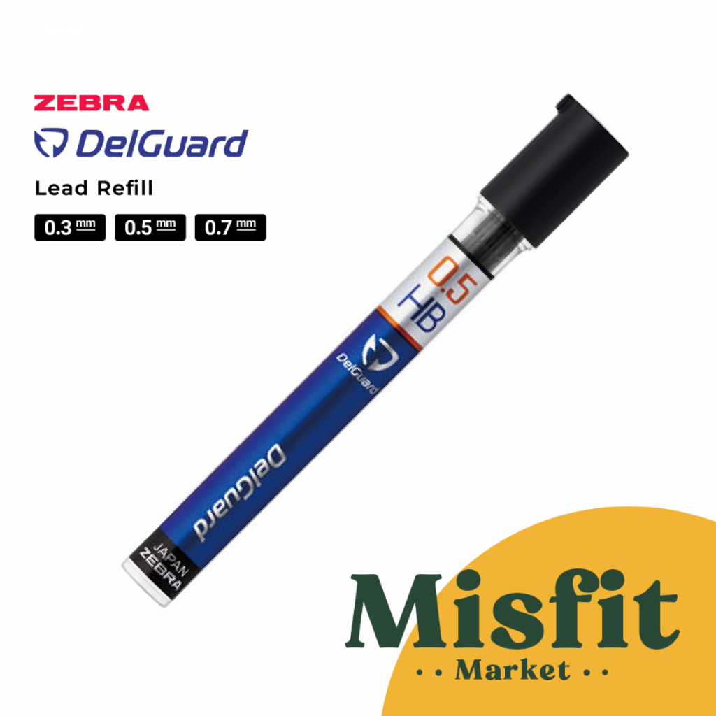 

Zebra DelGuard Mechanical Pencil Lead REFILL 0.5 0.7 0.3 mm isi ulang pensil mekanik cetekan