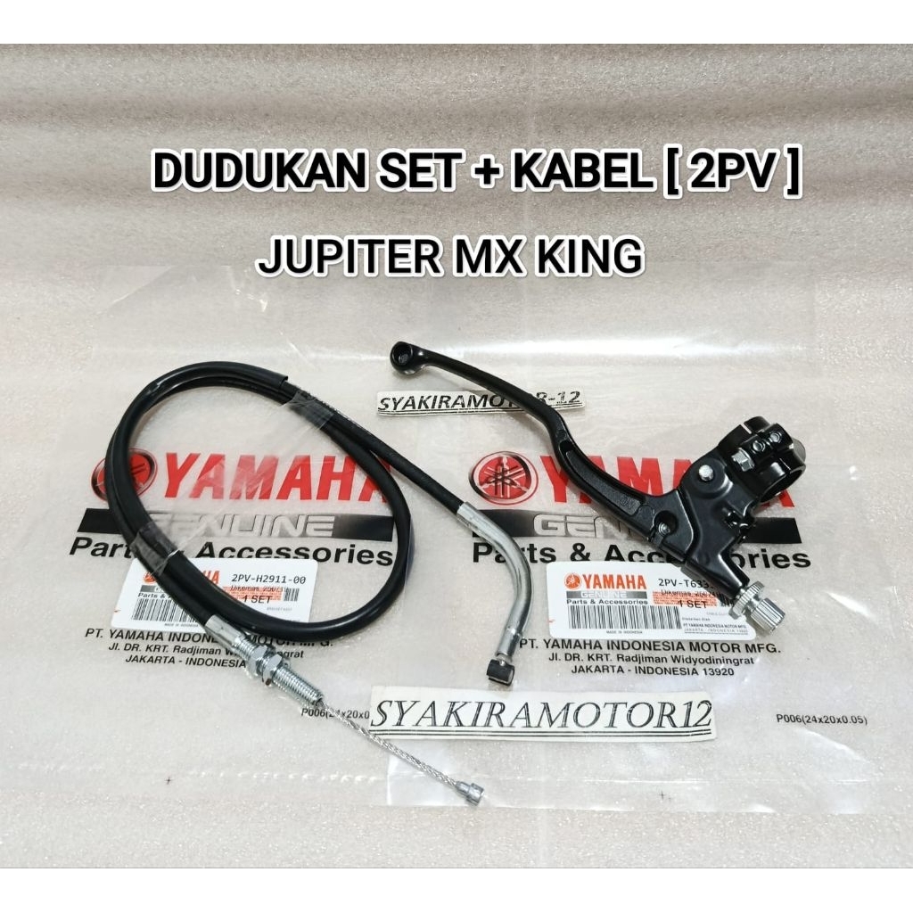 DUDUKAN HANDLE SET + KABEL KOPLING [ 2PV ] YAMAHA JUPITER MX KING RUMAH HENDEL KIRI HIGH QUALITY