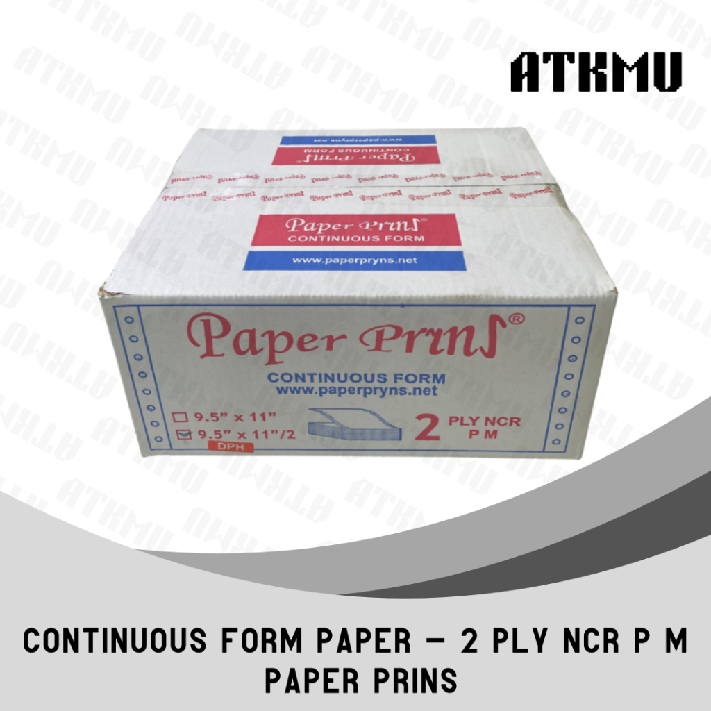 

Kertas Continuous Form 9,5"/2 x 11"/2 2 PLY NCR K2 DPH PaperPryns