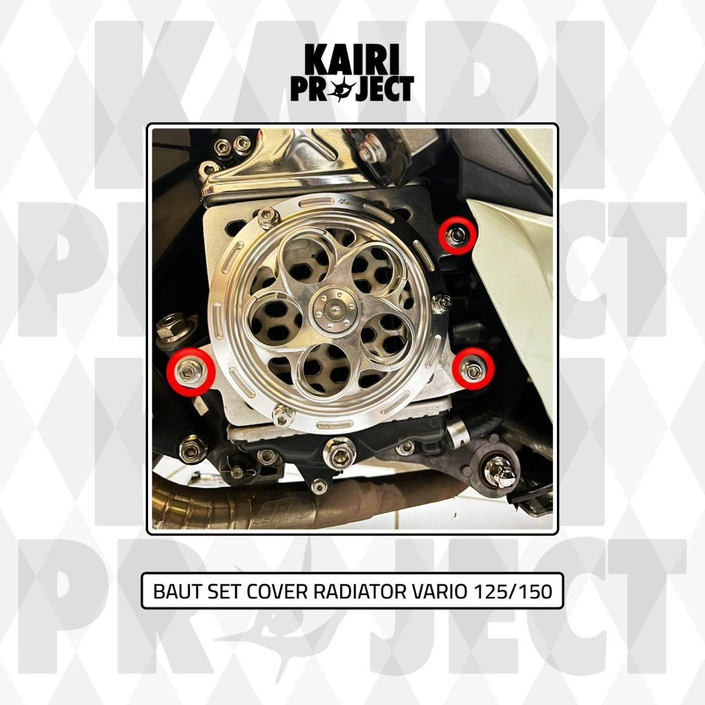 Baut Stainless Set Cover Radiator Variasi Vario 125/150