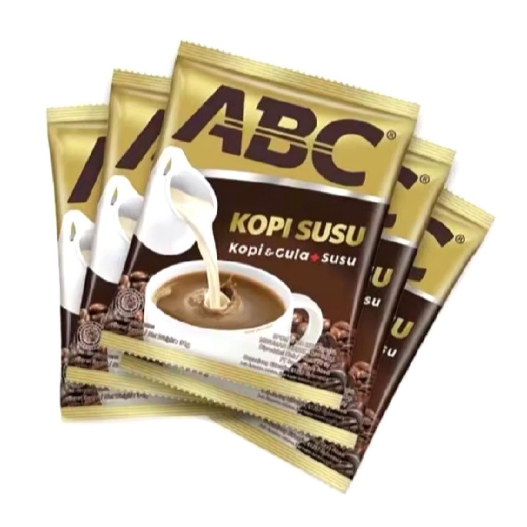 

kopi ABC susu 1 renceng isi 10 saset