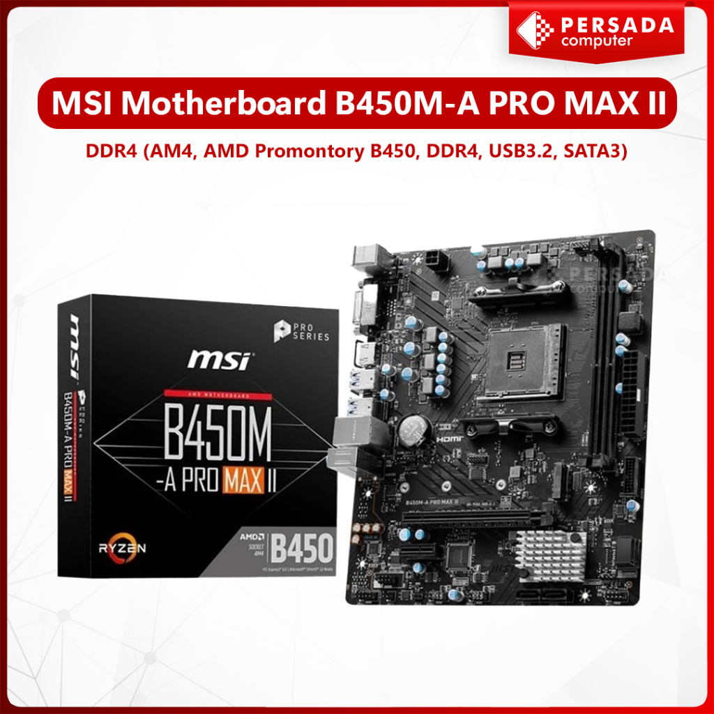 Msi B450m Msi A320 M Pro Max Msi A320m Amd Ryzen 3400g Motherboard