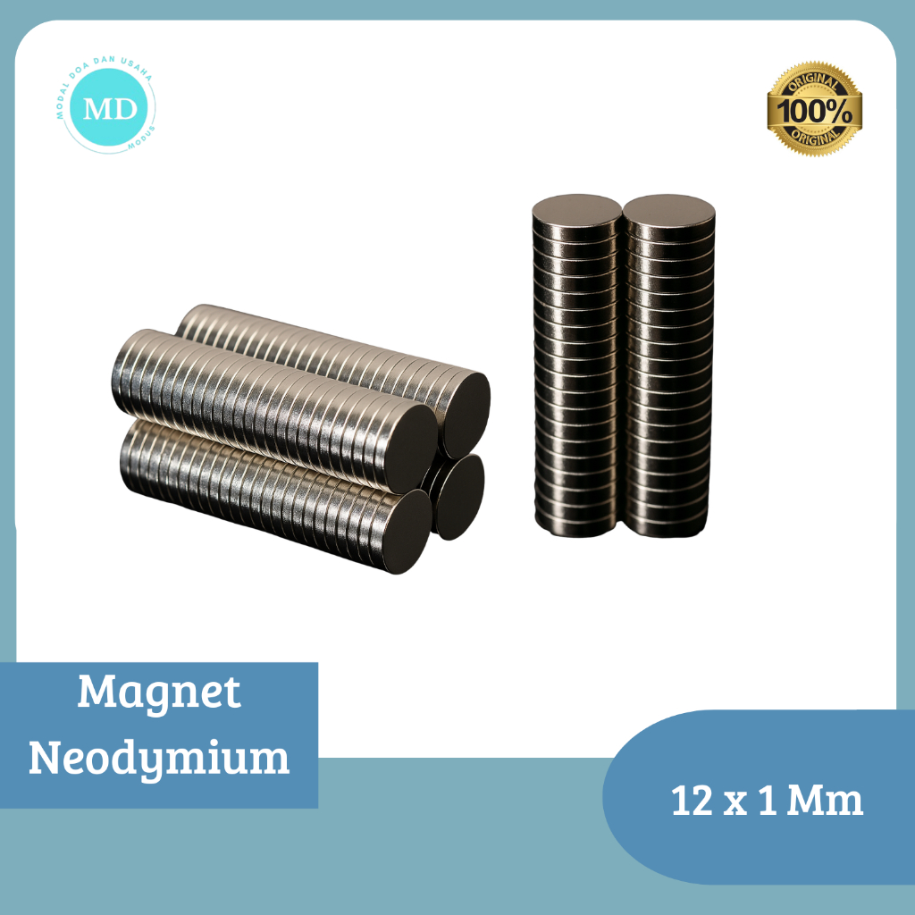 Magnet Neodymium Bulat 12x1 mm