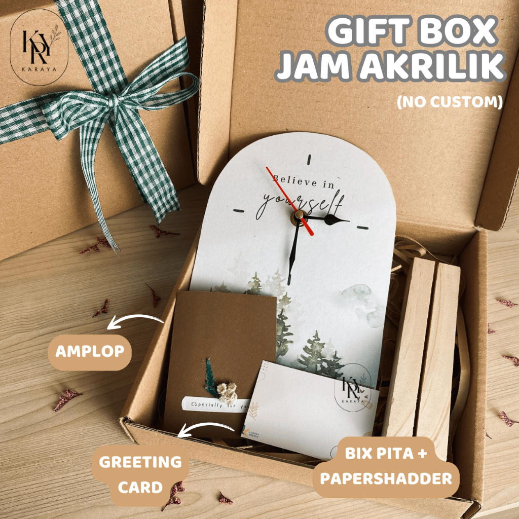 JAM AKRILIK FULL COLOR JAM MEJA KADO WISUDA KADO ULANG TAHUN HADIAH ULANG TAHUN KARAYA KREATIF