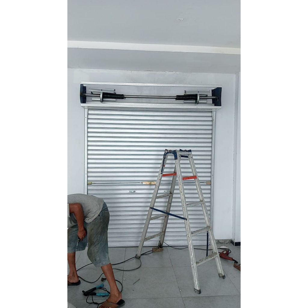 Rolling door galvalum dan aluminium