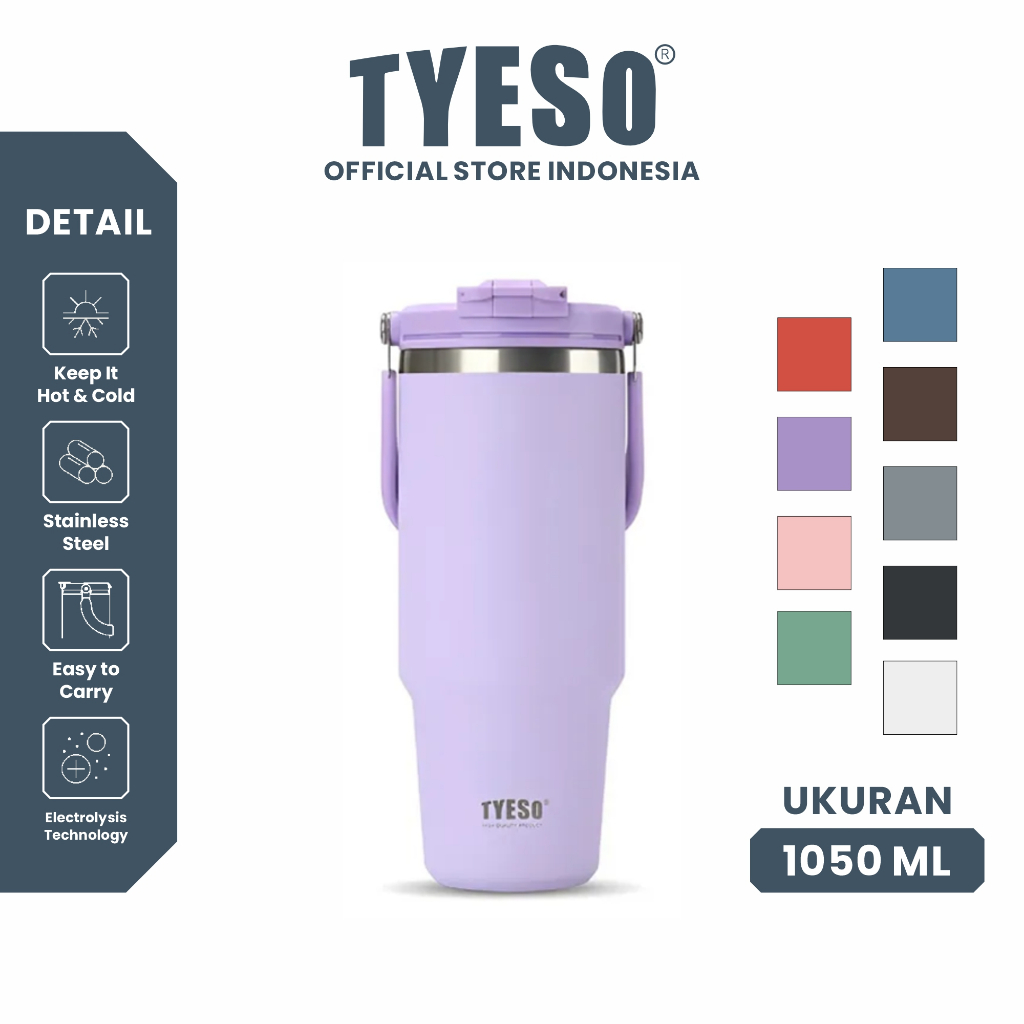 Tyeso Roam Tumbler Portable 1050 ml TS-01025 Double Vacuum Insulated Stainless Steel