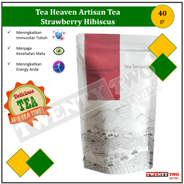 

[doz]|3X Tea Heaven Artisan Tea Strawberry Hibiscus 40 gr