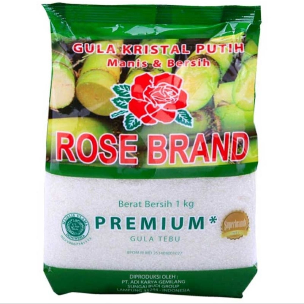 

Gula Pasir 1KG Rose Brand