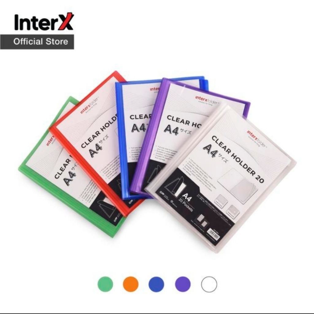 

Clear holder A4 40 pocket inter x/display album/dokumen